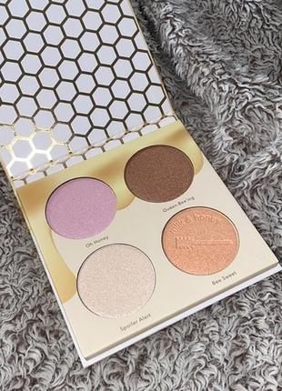 Палетка хайлайтеров beauty bakerie milk & honey highlighter palette 4 x 5 гр