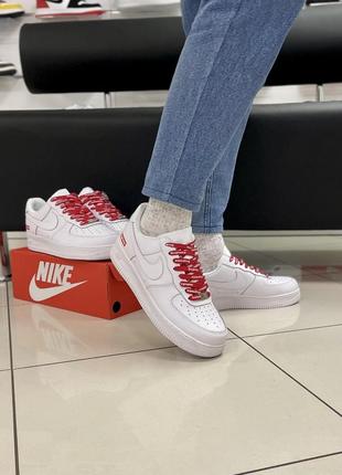 Кроссовки nike air force х supreme, кеды унисекс