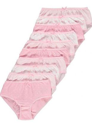 Комплект трусиків для дівчаток george з 10 шт