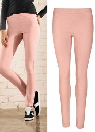 Красивые женские джеггинсы джинсы esmara германия, цвет пудры