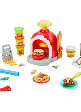 Игровой набор для лепки play-doh kitchen creations pizza oven пластилин плей-до «печем пиццу»3 фото