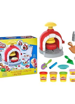 Игровой набор для лепки play-doh kitchen creations pizza oven пластилин плей-до «печем пиццу»2 фото