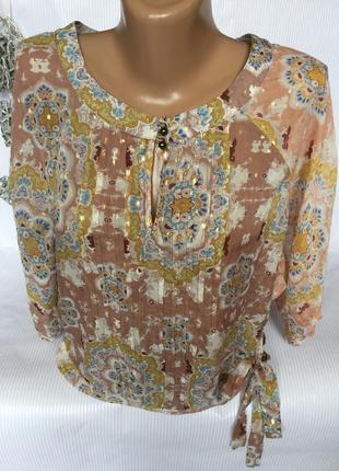 Шикарная  нежная шелковая блуза2 фото