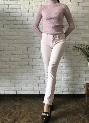Светло розовые джинсы zara basic1 фото