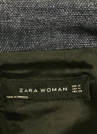 Демисезонное джинсовое полупальто, zara, размер м8 фото