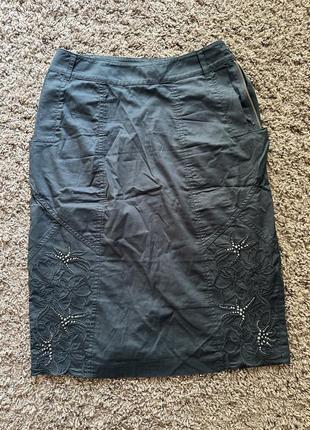 Спідниця міді сассофоно 42 р