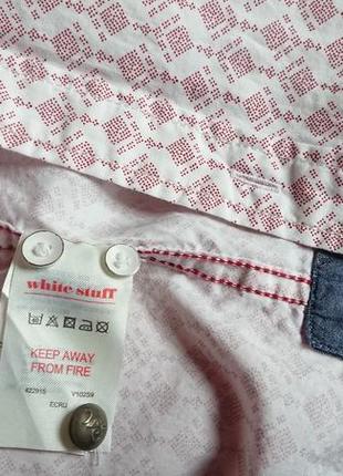 Брендова фірмова бавовняна англійська рубашка сорочка white stuff,оригінал,розмір xl-xxl.8 фото