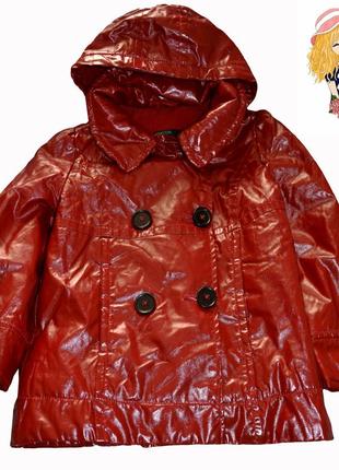 Красивенная весенняя лаковая курточка-пальто