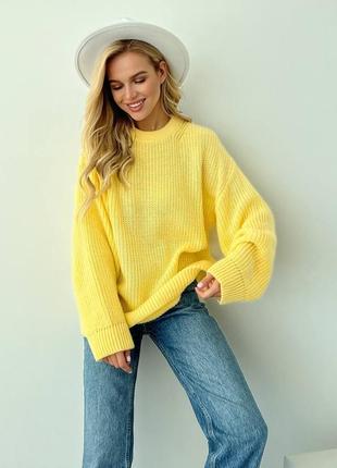 ♥️ крутой вязаный свитер оверсайз