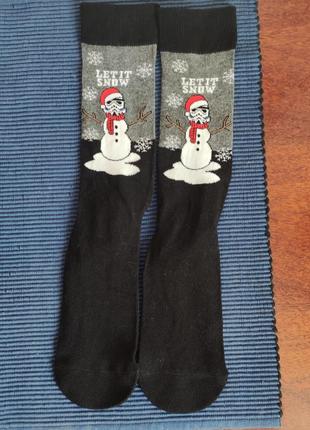 Стильні шкарпетки вердер-сніговик)2 фото