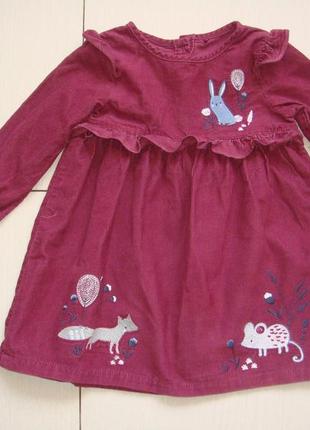 Плетье вельвет 9-12мес