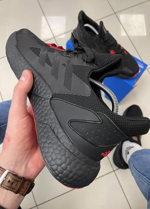 Текстильные кроссовки adidas x9000 l3 core black/red2 фото