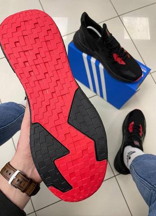 Текстильные кроссовки adidas x9000 l3 core black/red8 фото