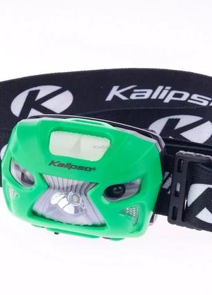 Ліхтарик налобний на акумуляторі kalipso headlamp hlr2 w/uv sensor