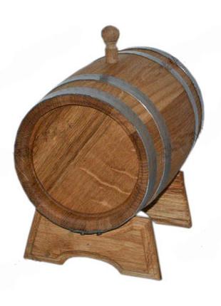 Бочка дубова для вина, коньяка, виски из дуба 3 литра2 фото