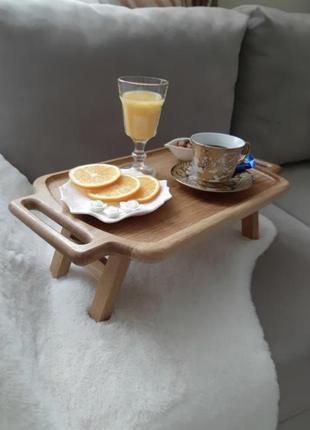Кавовий столик-таця для сніданків3 фото