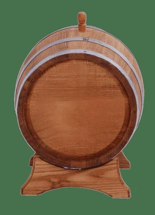 Деревянная бочка под вино с подставкой 15 л2 фото