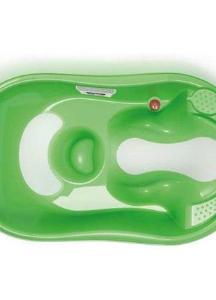 Ванночка детская с анатомической горкой и термодатчиком ok baby onda evolution, цвет...