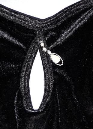 Сексуальный бархатный корсет бюстье на косточках размер 46 м черный сетка7 фото