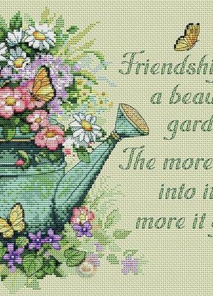 Набір для вишивання хрестиком квіти. розмір: 30,8*22 см