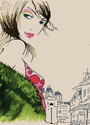 Набір для вишивання хрестиком париж. розмір: 36*35 см