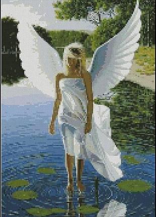 Набір для вишивки хрестиком. розмір:   19*29 см янгол