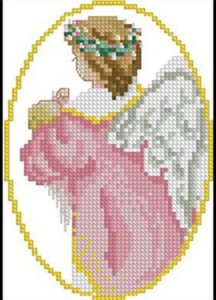 Набор для вышивки крестиком. размер: 8*12 см девочка ангел