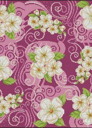 Набор для вышивки крестиком. размер: 40*40 см/32*32 см крем