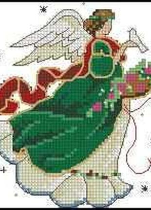 Набор для вышивки крестиком. размер: 10*10 см ангел