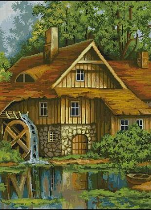 Набор для вышивки крестиком. размер: 57*39 см родной дом