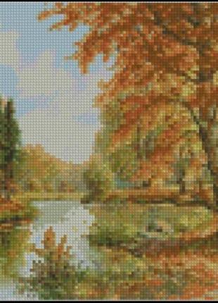 Набір для вишивки хрестиком. розмір:   23*16 см осінній мотив