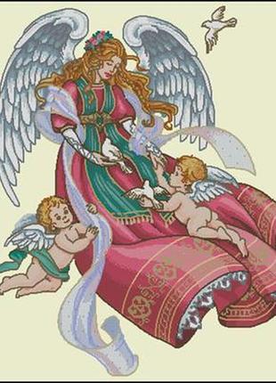 Набор для вышивки крестиком. размер: 33*39 см ангел счастья