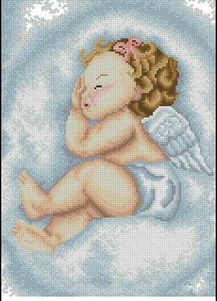 Набор для вышивки крестиком. размер: 17*25 см ангельский сон