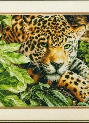 Набір для вишивання хрестиком леопард. розмір: 35,5*24,5 см