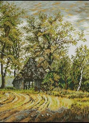 Набор для вышивки крестиком. размер: 35*26 см заброшенный дом