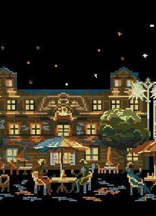 Набор для вышивки крестиком. размер: 42*20 см ночное кафе