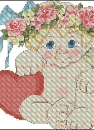 Набір для вишивки хрестиком. розмір:  40*40 см/16*16 см добре серце