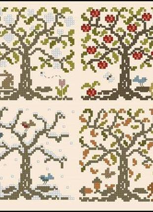 Набор для вышивки крестиком. размер: 40*40 см/17*17 см деревья