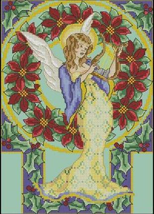 Набір для вишивки хрестиком. розмір: 15*21 см янгол
