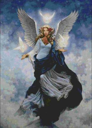 Набір для вишивки хрестиком. розмір:  68*100 см янгол