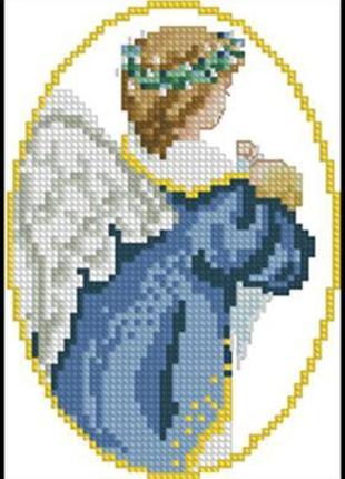 Набір для вишивки хрестиком. розмір:  8*12 см хлопчик янгол