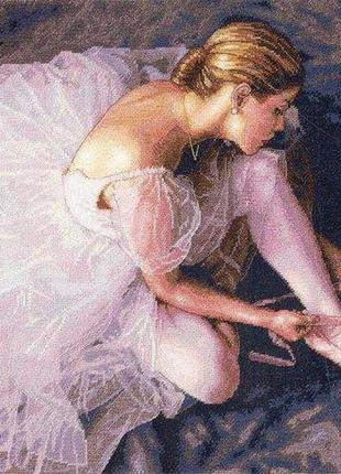 Набор для вышивания крестиком балерина. размер: 40*40 см