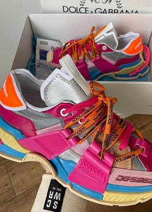 Женские кроссовки dolce & gabbana space multicolor