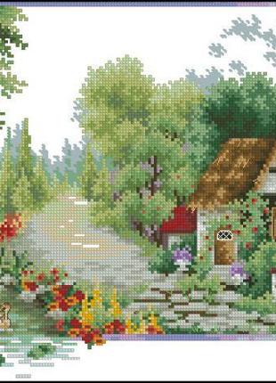 Набор для вышивки крестиком. размер: 34*20 см