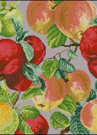 Набір для вишивки хрестиком. розмір:  40*40 см/25*25 см яблука