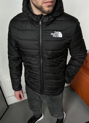 Топовая демисезонная куртка в стиле тн the north face tnf качественная весенняя короткая приталенная1 фото