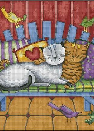 Набір для вишивки хрестиком. розмір:  40*40 см/30*24 см злагода