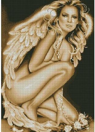 Набор для вышивания крестиком падший ангел. размер: 31,8*46,8 см