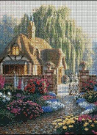 Набор для вышивки крестиком. размер: 36*28 см домашний рай