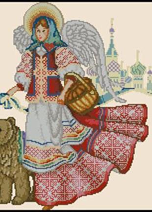 Набір для вишивки хрестиком. розмір: 28*32 см янгол